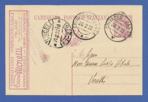 Storia postale regno - storia, 1922
