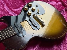 Chitarra elettrica vintage Gibson Melody Maker Sunburst 1960 tutte le parti originali custodia