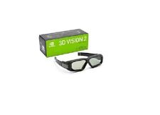 NVIDIA 3D Vision 2 IR GIOCO FILM 3D OCCHIALI occhiali wireless