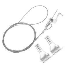  2 set di ganci per funi metalliche per cornici in acciaio inossidabile per