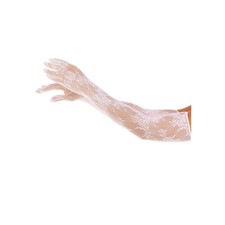 Guanti in pizzo elasticizzati