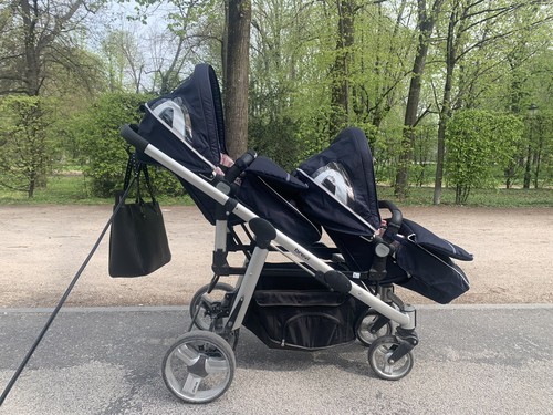 Passeggino gemellare trio - gemellare,