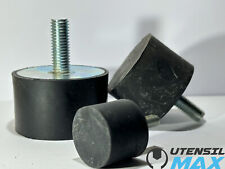 ANTIVIBRANTI CILINDRICI A PIEDINO IN GOMMA - FILETTO MASCHIO M6-8-10 CONF. 2PZ