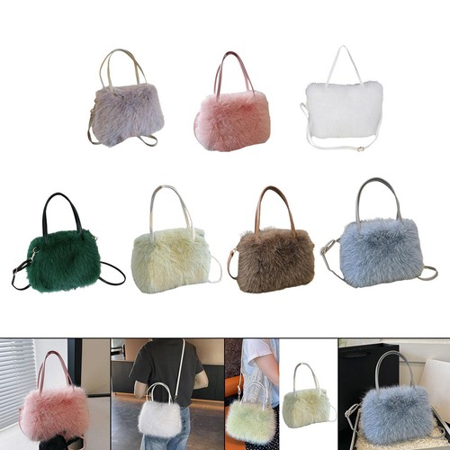 Borsa donna peluche con - borsa,