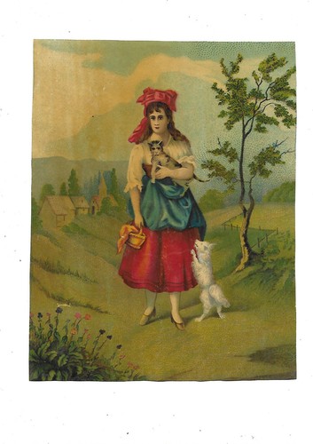 Chromo ancien une - , grande