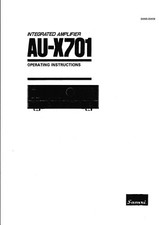 Istruzioni Operative - Manuale D'uso Per Sansui AU-X701