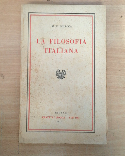 Filosofia italiana - "la, italiana"