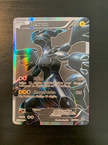 Carte pokémon zekrom - carte,