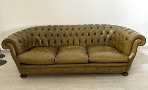 Divano chesterfield pelle - -,