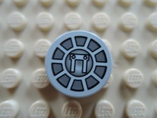 Lego 1 x piastrella 4150px19 2x2 rotonda nuova grigio chiaro bedr.  SW 4504 8038 10134