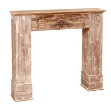 CORNICE FINTO CAMINO CAMINETTO DECORAZIONE ANTICATO CLASSICO MODERNO 110*23*96