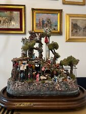 Presepe presepio artigianale napoletano San Gregorio Armeno P05 42X40X38H CM