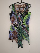 Voyage Mazzilli Michielsens Canotta Fantasia Verde Vintage Alta Moda