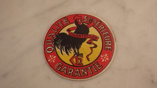 1900 etiquette chantecler coq - 1900.etiquette, (coq