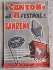 Le canzoni dell' 8° festival
