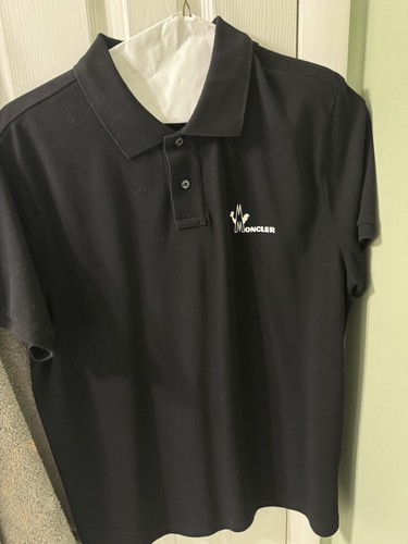 Black moncler polo - moncler, xl