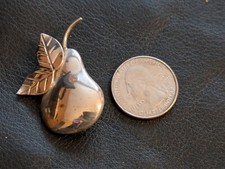 Pera Stelo Foglia Spilla Mexico TU-51 925 Sterling Argento 2.5x2.5cm 9.2 G