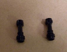 2 Lego Stars Wars Spada Laser Maniglie Lightsaber Hilt Nero Spada laser Nuovo