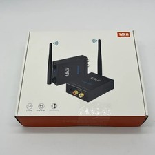 1Mii Adattatore Audio Wireless 2.4GHz TX/RX con Doppia Antenna e RCA/Jack