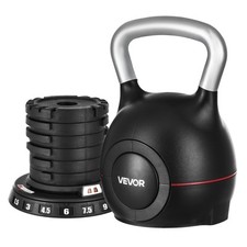 VEVOR Kettlebell regolabile con 7 livelli di peso 1,5/3/4,5/6/7,5/9/10 kg