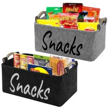 2 PCS Snack Bin Organizer for