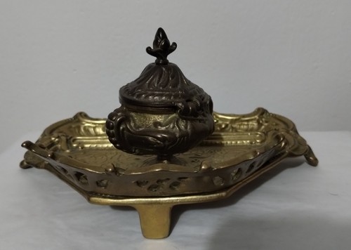 Vintage ornate brass - vintage, desktop