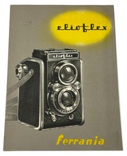 Ferrania Elioflex TLR made in Italy Italian camera depliant brochure.