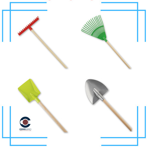 Set pezzi rastrello pala - pezzi,