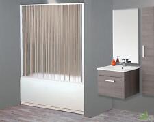 BOX PARETE PORTA VASCA A SOFFIETTO DOCCIA 1 LATO CM 170-150 RIDUCIBILE 150H PVC