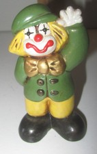 THUN Green Clown Greeting 11cm