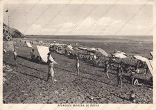 1952 DEIVA MARINA Spiaggia La Spezia Cartolina animata