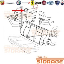 ALFA 145 146 SCONTRINO DESTRO SEDILE POSTERIORE NUOVO ORIGINALE 46734116