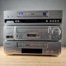Pacchetto 3x VHS VCR Hitachi