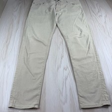 Jeans Jacob Cohen da uomo beige rari design denim di lusso 5 tasche taglia 40