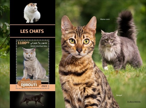 Francobolli gatti british - gatti,