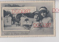 PORTO D'ISCHIA NAPOLI SALUTI CON BIMBI FORSE BERTIGLIA ?? FPV 1921 SUPER