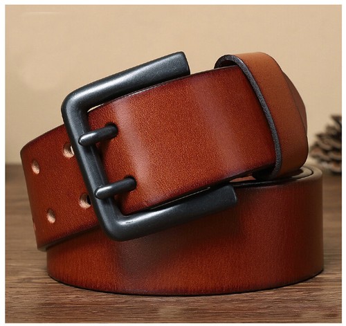 Cintura uomo pelle mucca - pelle,
