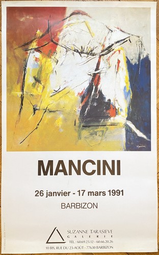 Mancini poster mostra arte - mancini,