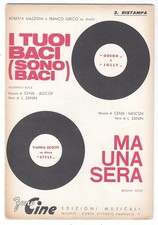 Spartito ROBERTA MAZZONI I tuoi baci sono baci - VANNA SCOTTI Ma una sera - 1964