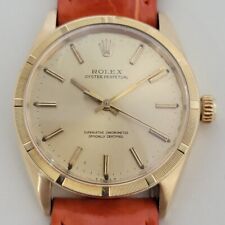 Rolex uomo Oyster Perpetual ref 1007 oro massiccio 18k 34mm anni 60 automatico RA438