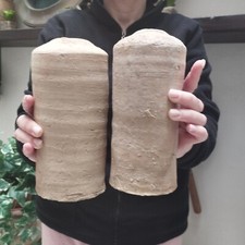 COPPIA DI ANTICHE PIGNATTE O BUBULI PUGLIESI IN TERRACOTTA VASI MOLTO ANTICHI