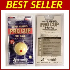 Regolazione 2-1/4" Training Cue Ball con 6 Punti Rossi per Miglioramento Abilità