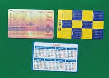 3 Schede telefoniche Usate Calendario anno 1996  come foto