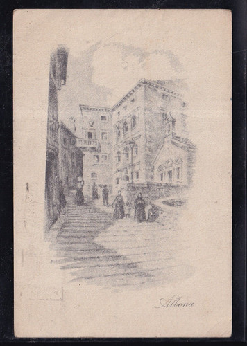 Cartolina albona comitato - albona,