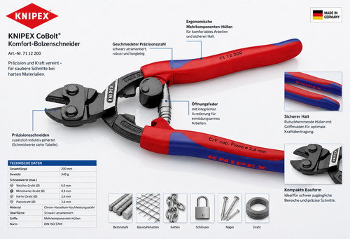Knipex cobolt tagliabulloni - knipex,