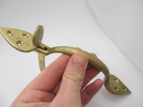 Victorian brass door latch - brass,