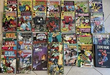 LOTTO 27 FUMETTI MARVEL + 7 RACCOLTE ANNI 90 ITALIA SUPERMAN UOMO RAGNO DEVIL X