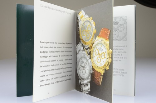 Rolex daytona booklet - rolex,