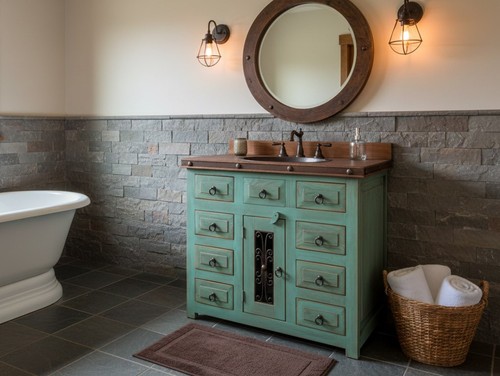 Mobile bagno rustico