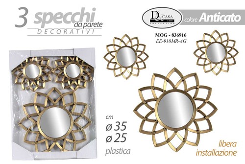 Set specchi parete - 3,